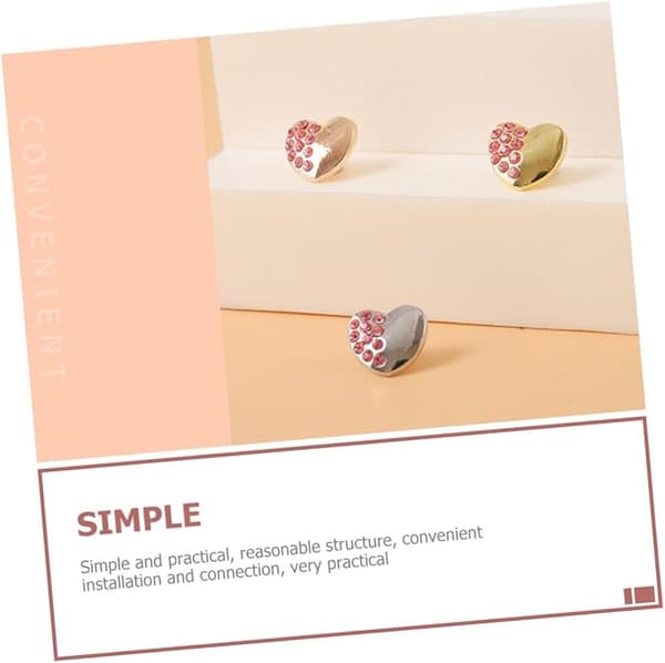 3 stk. rem-knapper til armbåndsure, dekorative charms til armbåndsure