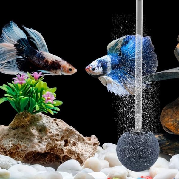 Akvarium Luftsten, Nano Bubbelsten för Akvarium Diameter 4mm Luftslang Damm Akvariumpump Hydroponik