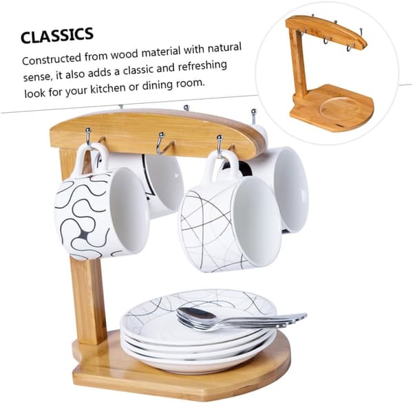 Kopphållare Mug Organizer Stativ Mug Organizer för Mini Kaffe Mug Rack