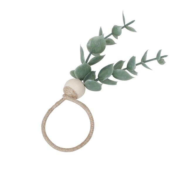 Servettringar Set om 12, Servettringar Eukalyptus Servettringar Trä Na