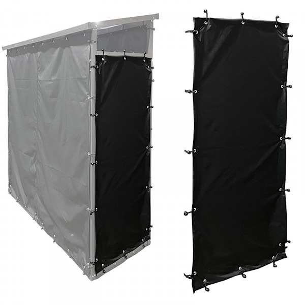 2 stk værbeskyttelsessett 66 x 148 cm 2 sider for vedhyller W