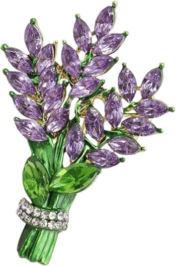 Laventelikukka rintaneula kide strassi tulppaani rintaneula elegantti asuste