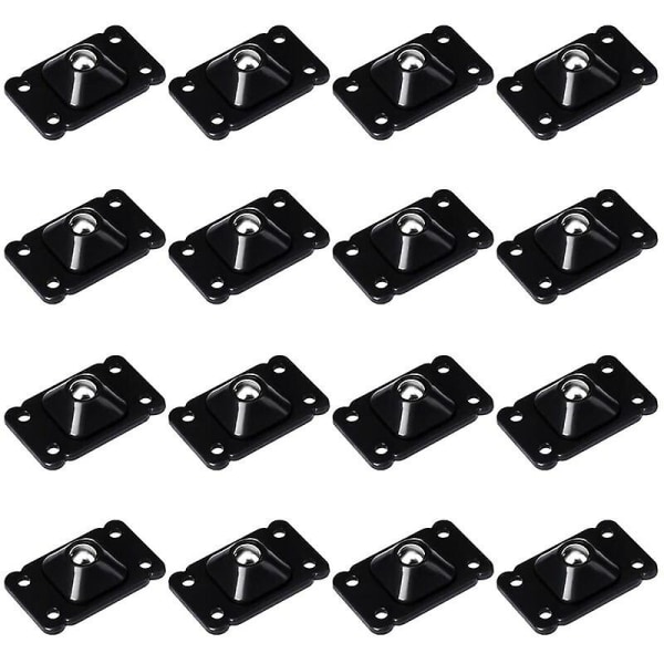 16 Pack Mini Universal Swivel Casters 360 Degree Rotation - Self Adhes