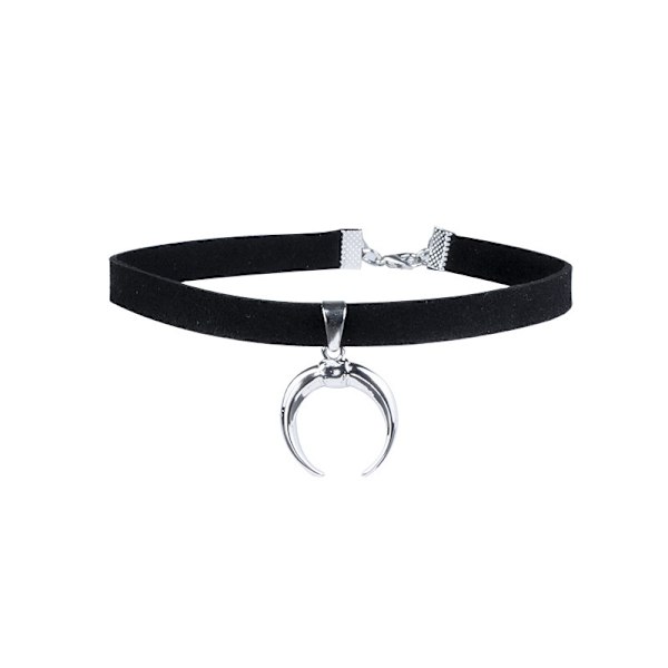 Kvinnor PU Läder Halvmåneformad Krage Legering Halsband