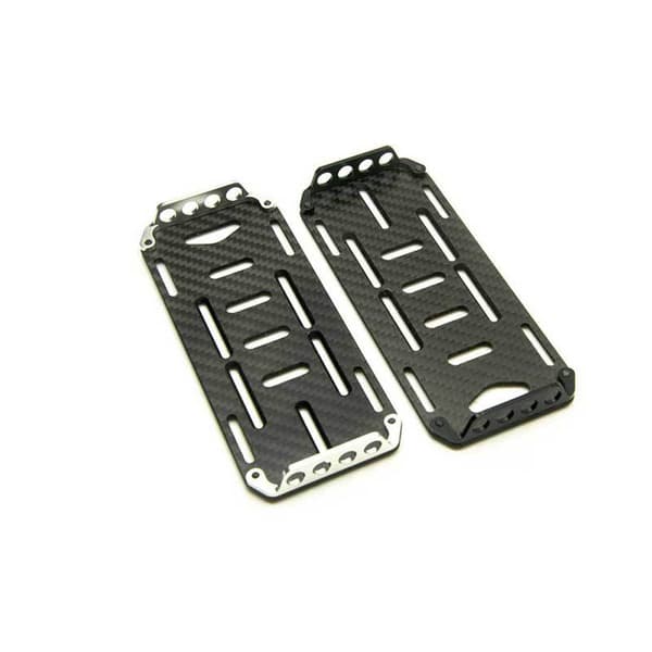 1 st RC-batterifack, kolfiberbilbatterimonteringsbricka batterifack