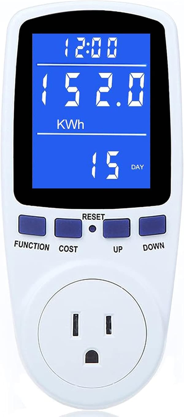 Oppgradert Watt Power Meter Plug Hjem Elektrisk Bruksmonitor Forbruk