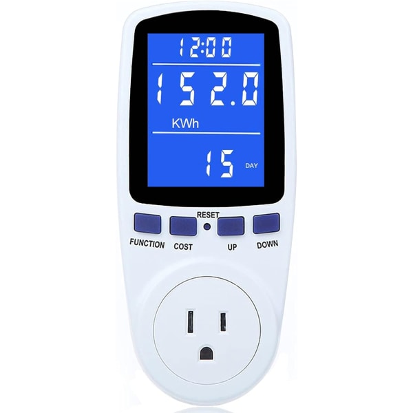 Uppgraderad Watt Power Meter Plug Hem Elanvändning Monitor Consumpti
