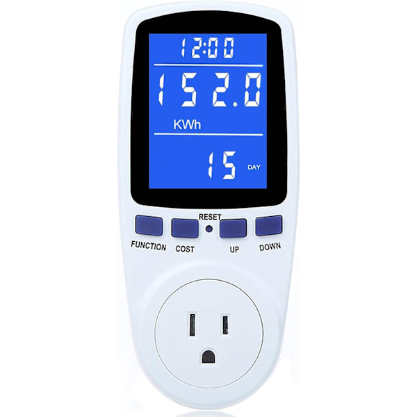 Uppgraderad Watt Power Meter Plug Hem Elförbrukning Monitor Konsumtion