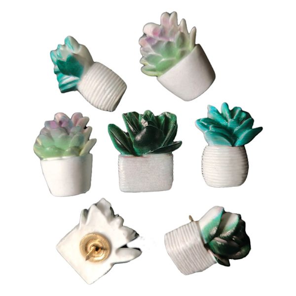 20 stycken dekorativa kaktusväxter Push Pins Floret Thumbtacks för