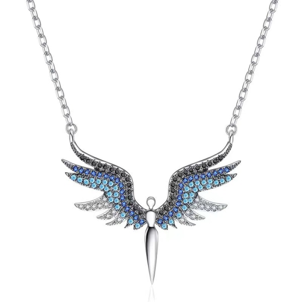 Titanium Steel Necklace Female Angel Wings Creative Wings Clavicle Cha