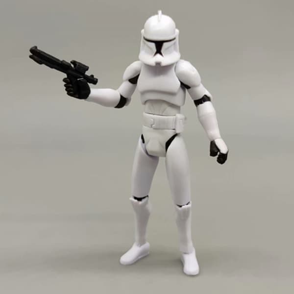 Star Wars Darth Vader Vit Samurai Clone Trooper 3,75 tum Rörlig