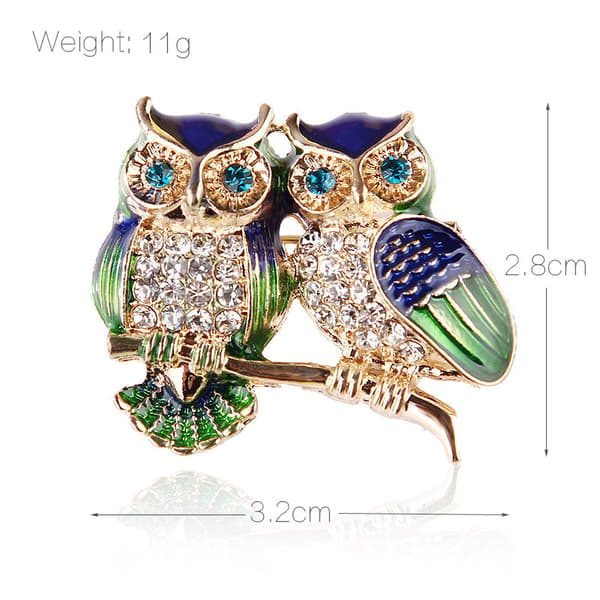 Corsage ugglor dam brosch målad pin brosch pin brosch