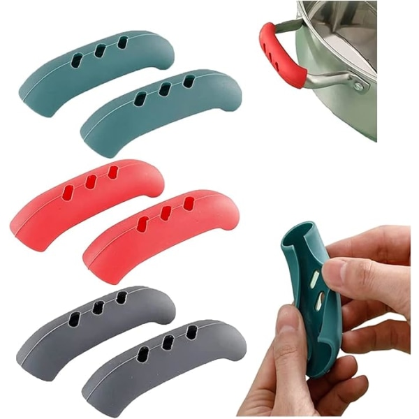 Silicone pot handle anti-scalding sleeve iron pot ear anti-scalding ha