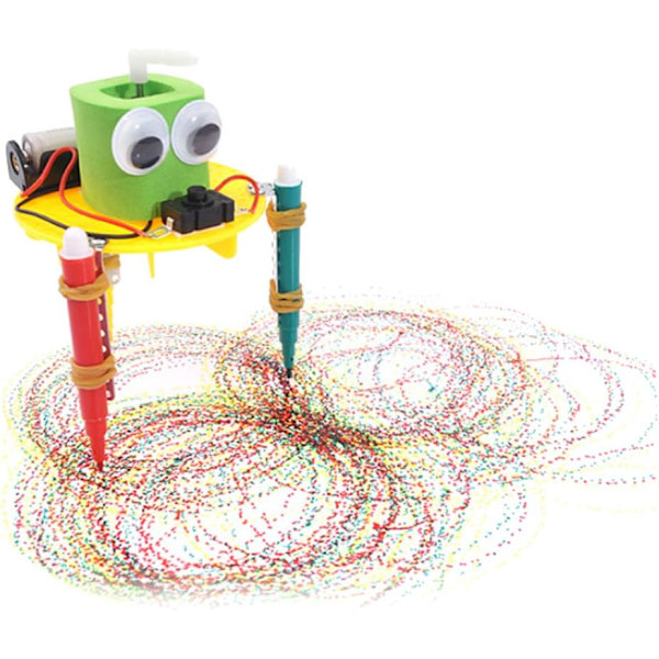 DIY Söt Doodle Ritrobot Vetenskapsexperiment Skola Barn Utbildning