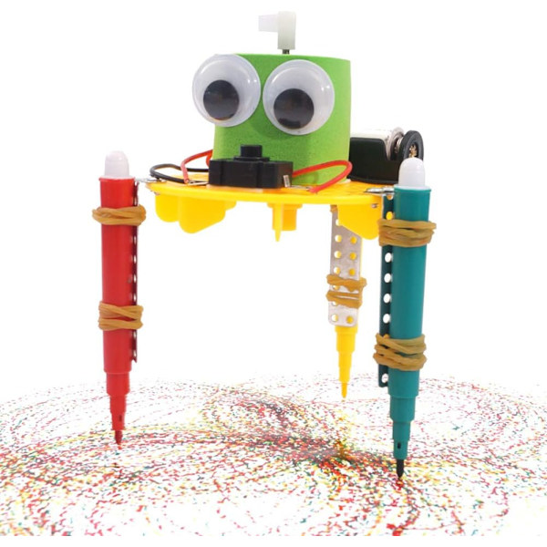 DIY Söt Doodle Ritrobot Vetenskapsexperiment Skola Barn Utbildning