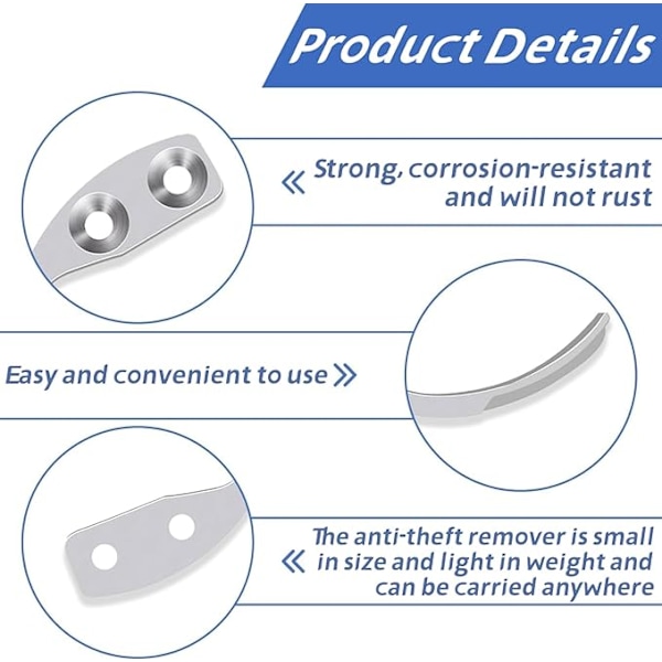 Anti-tyveri afbryder, sikkerhedsafbryder, 2 stk. anti-tyveri krog afbryder,