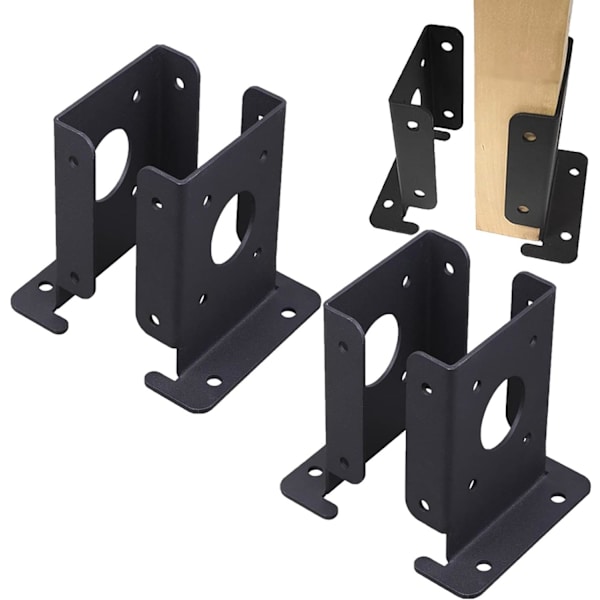 Heavy Duty Stolpeanker - Stabil Støtte Pergola - Postkassebeslag, 4
