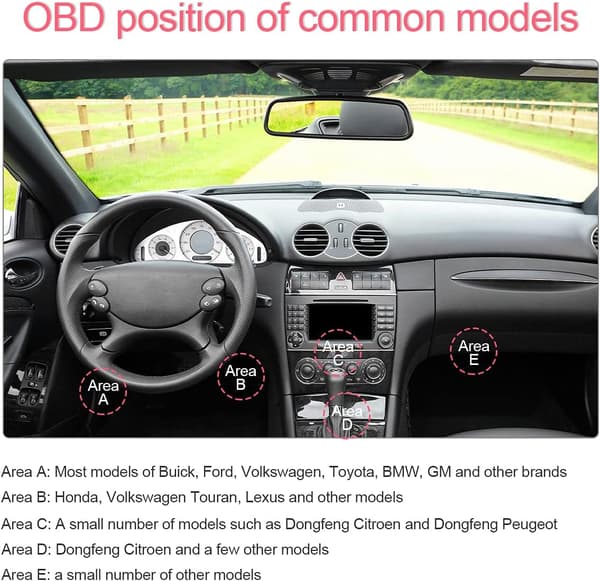 Auto forlængerkabel, 0,6 m On-Board Diagnostics forlængerkabel, OBD-II Ul