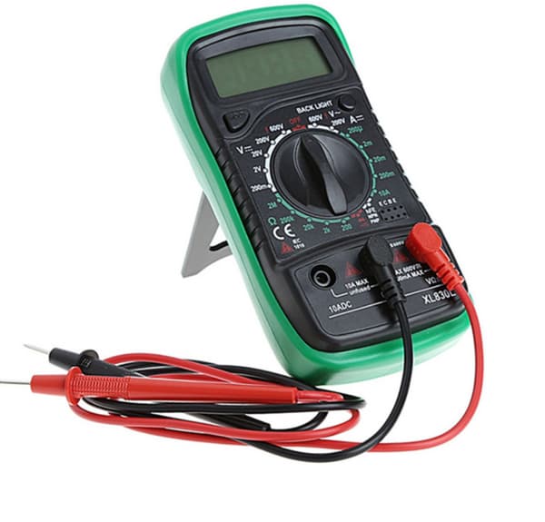 Digitalt multimeter AC DC voltmeter amperemeter ohmmeter volt tester meter