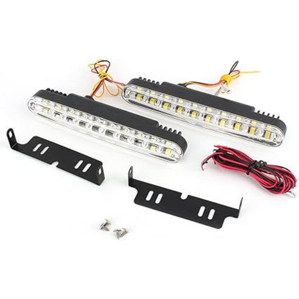 2x 30 LED Dagkørselslys til Bil 12V DC Dagkørselslys DRL
