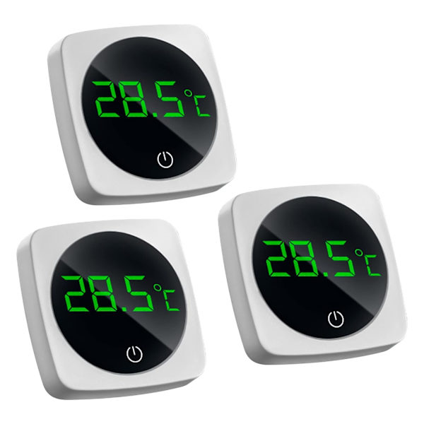 3PCS Digital Akvarietermometer Miniatyr Akvarium Extern Fastsatt