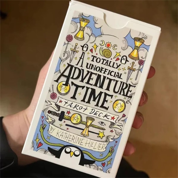 Adventure Time-tarotkort, 78 håndtegnede illustrerte tarotkortstokker,