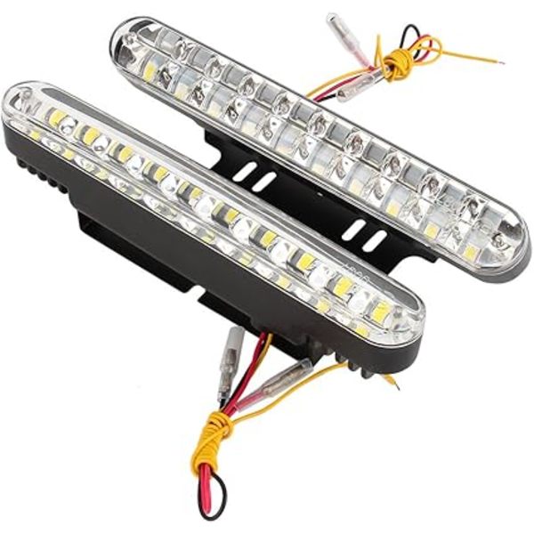 2x 30 LED Dagkørselslys til Bil 12V DC Dagkørselslys DRL