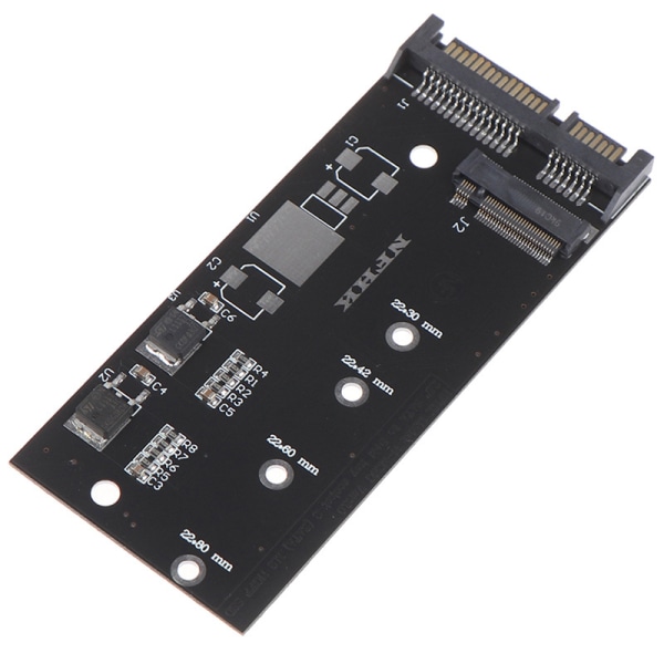 M.2 Ngff Msata Ssd til 2,5 tommers Sata 6,0 gbps 2 i 1 adapterkonverter C