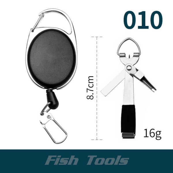 Ett snabbknutverktyg för fiske inkluderar 4-i-1 fluglinor i rostfritt stål