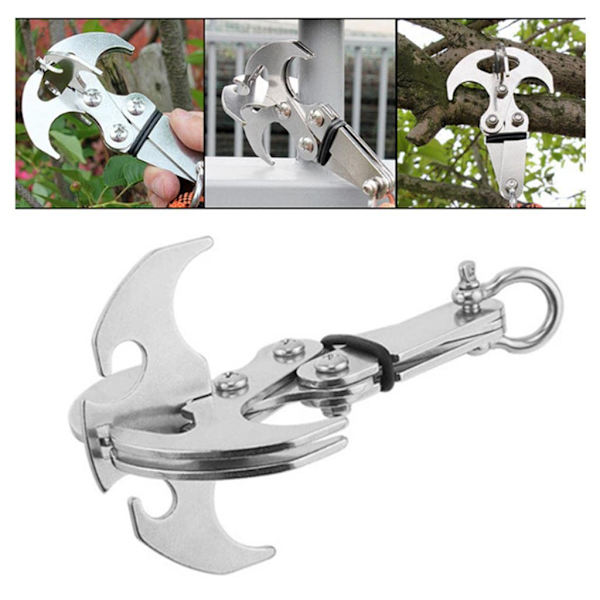 Folding Gravity Hook Outdoor Foldable Grappling Hook Climbing Carabine