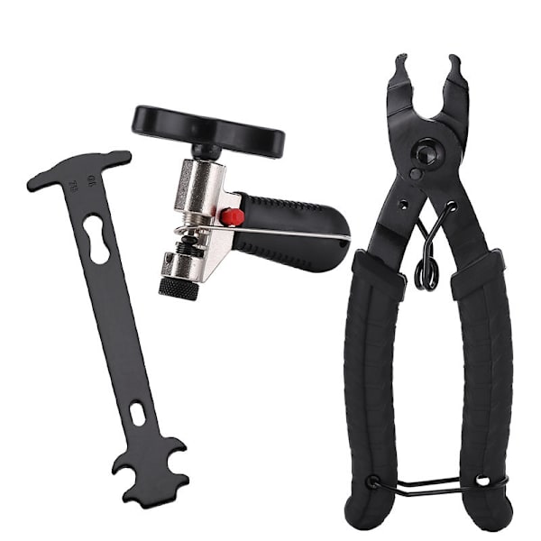 Bike Link Plier+kædebryder Splitter Tool+kædekontrol, Kæde Missing Link Opener Closer Plier Kædeskærer Connector Slidindikator Værktøj