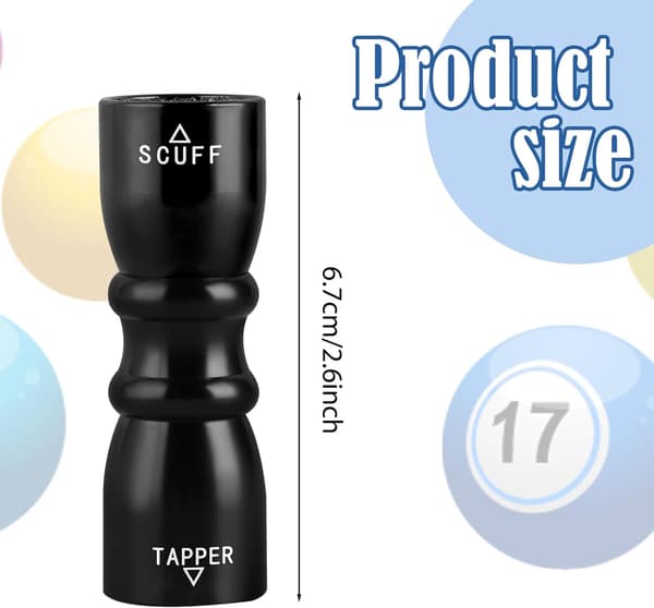 3 i 1 Pool Cue Tip Shaper/Scuffer/Aerator Pool Cue Tip Tool Rustfrit Stål