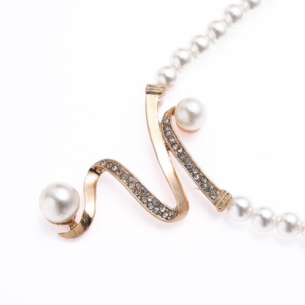 Imitation Pearl And Diamond Jewelry Set Temperament Elegant Fashion Ne