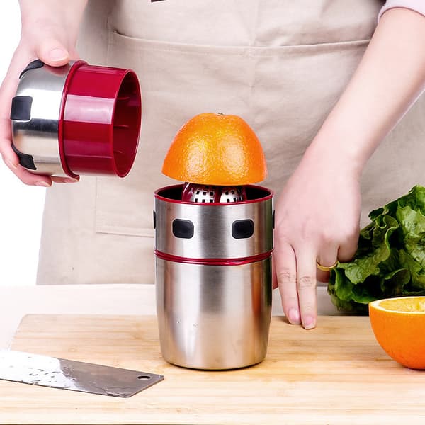 Citruspresser, manuel citronpresser, håndpresset rustfrit stål Orang