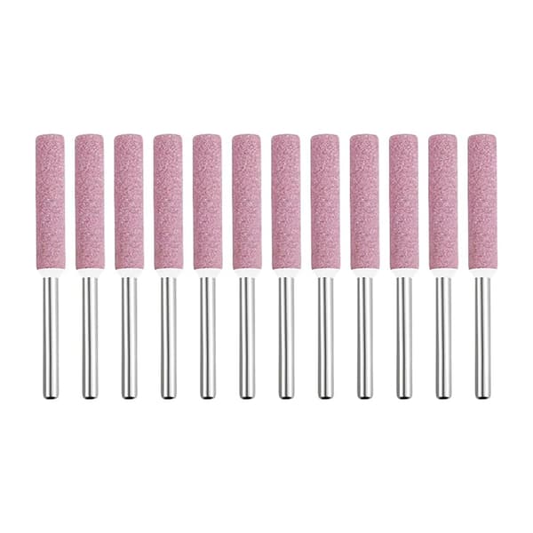 Set med 12 motorsågsslipstenar 4,8 mm