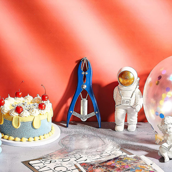 Ballonudvidelsesværktøj Blå Sequin-fyldningstænger Rustfrit stål Ballonklokke Diy-værktøj (1 stk.)