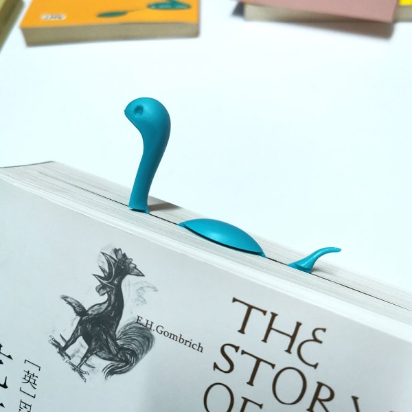 1 stk Kreativ Vannmonster & Dinosaur Formet Sidemarkør, 3d Dyr Sticky Note For Memo
