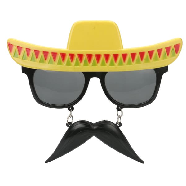 Fiesta Mustache Aurinkolasit Juhlatarvikkeet Yksi Koko