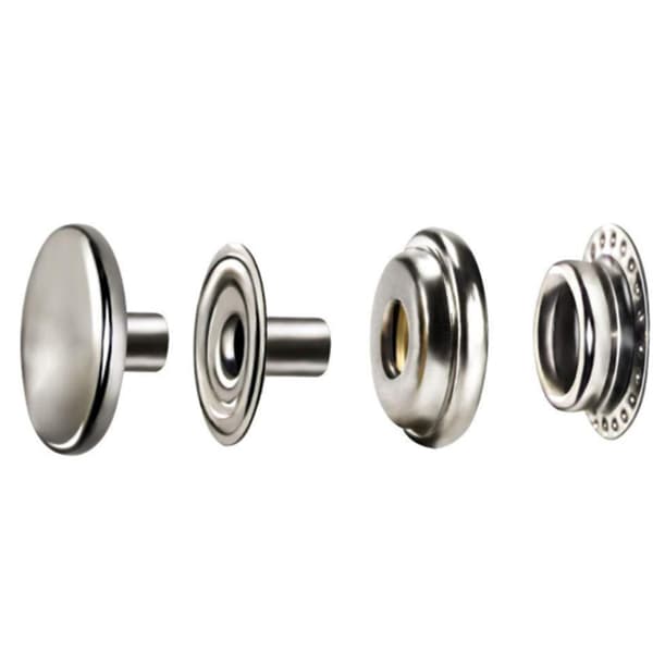 Rostfria canvas-knappar fästelementer tryckknappar pressknappar lock marin B