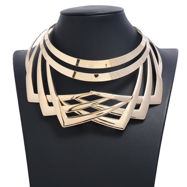 Legering Choker Enkelt Statement Kort Halskæde Choker Krave Bib Mode