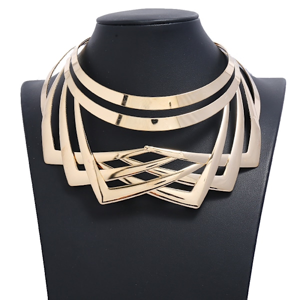 Legering Choker Enkelt Statement Kort Halskjede Choker Krage Bib Mote