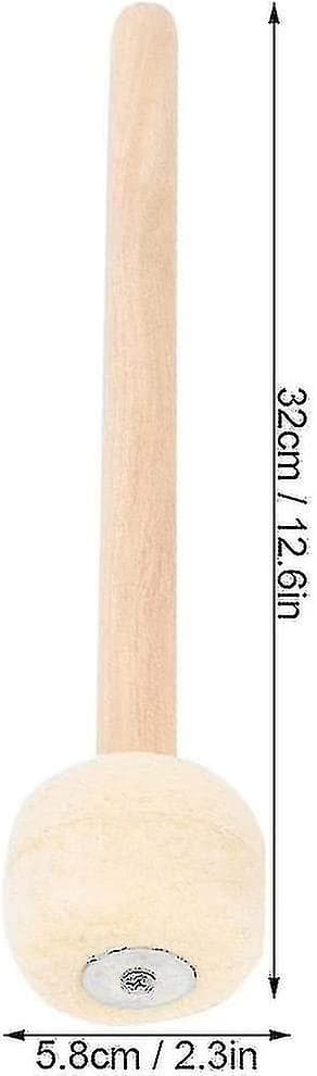 Premium træhåndtag trommestikker til percussion (2 stk., beige)