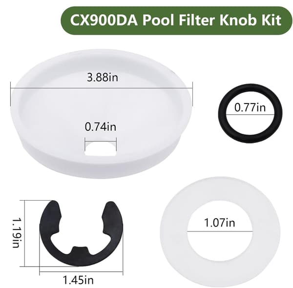 Poolfilterknapsæt Kompatibelt med Hayward Star-Clear Plus C751-C900-C1200