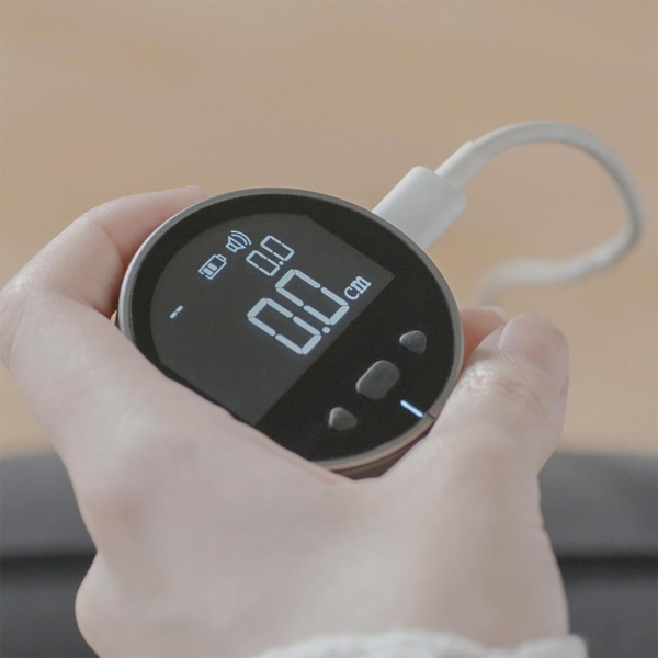Smart digitalt måttband med LCD-display, uppladdningsbart portabelt längdmätningsverktyg för plana böjda diameter udda form hög precision fars dag present