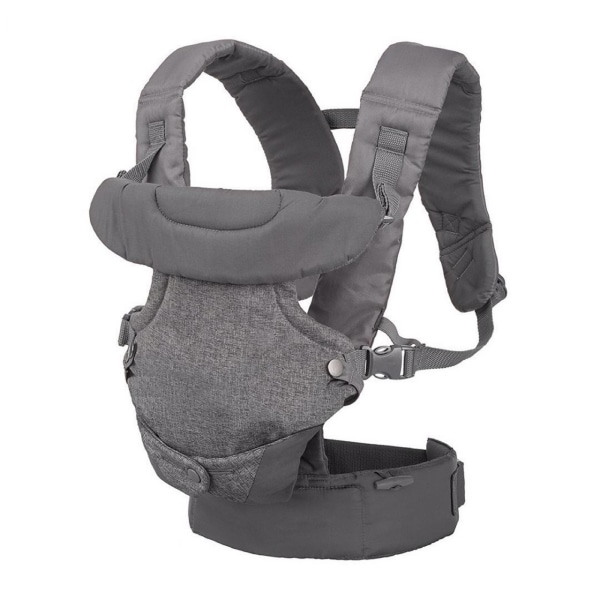 4-in-1 Grey Carrier - Ergonomic, convertible, face-in and face-out fro