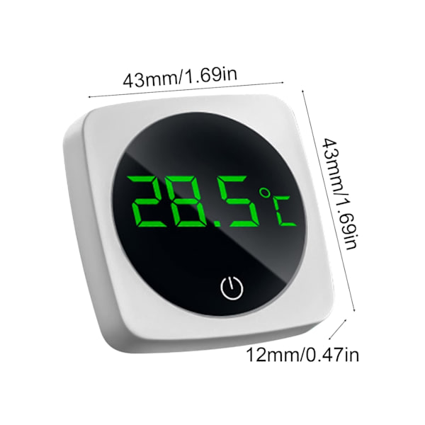 3PCS Digital Akvarietermometer Miniatyr Akvarium Extern Fastsatt