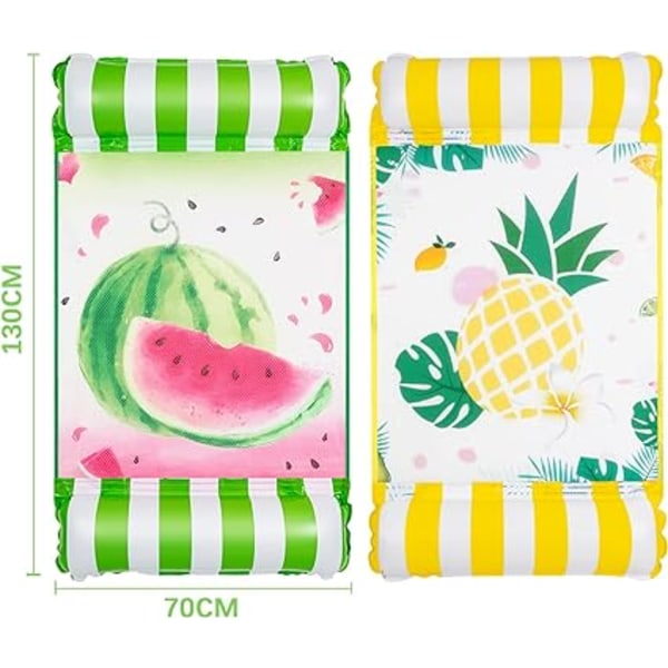Pool Hammock Set - Set med 2 uppblåsbara poolflottörer för vuxna 4 i 1 Versa
