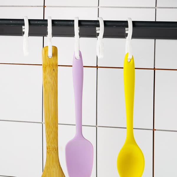16 stk dusjgardinkroker, rustfrie dusjkroker i plast for