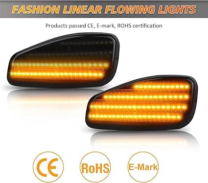 LED Dynamiske Rav Side Markørlys, Blinklys, Forreste Signallys, Kompatibel