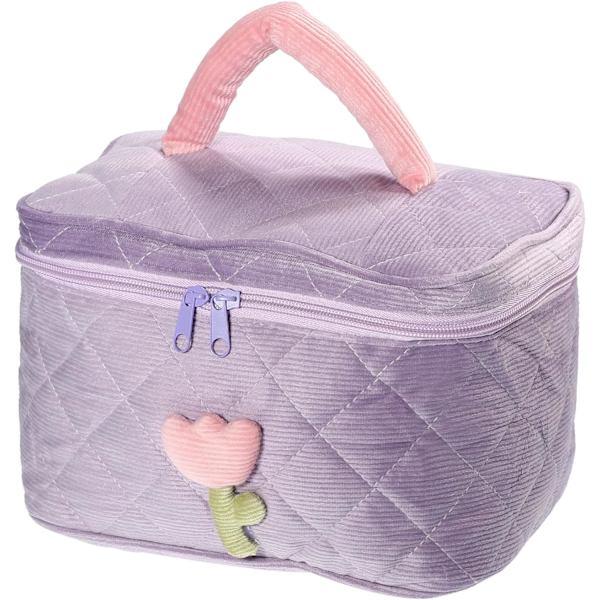 Resväska Kosmetisk Väska Makeup Borste Organizer Bärbar Toalettväska för